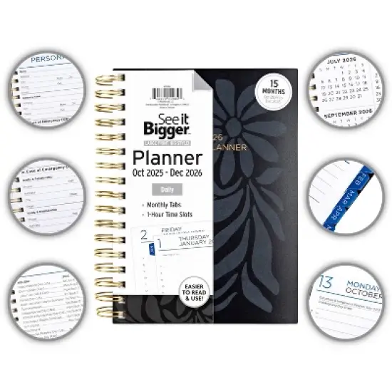 See It Bigger 2025-2026 15 Month Daily Medium image {3}