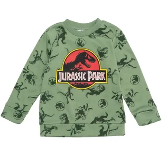 Jurassic World Fleece Pullover Sweatshirt & Pants Green / Grey  image {4}