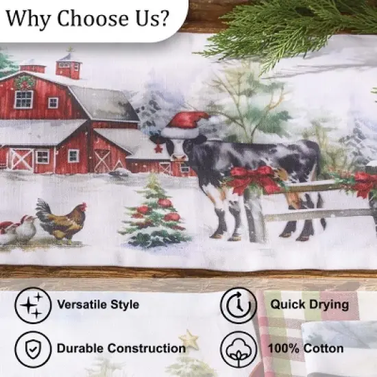 Park Designs Christmas At The Farm Table Runner 13" X 36" image {4}