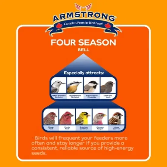 Armstrong Wild Bird Food Four Season Bell, 1lb image {1}