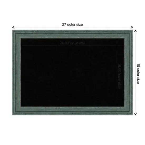 27"x19" Upcycled Wood Frame Cork Board - Amanti Art image {9}