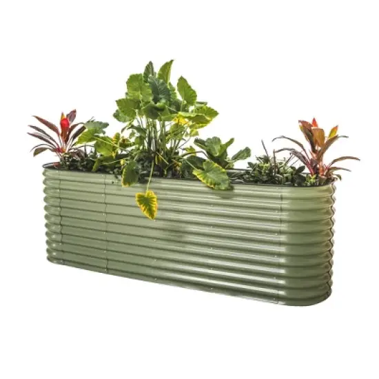 Vego Garden 9-in-1 Modular Rectangular Metal Outdoor Raised Garden Bed 42"x78"x32" image {16}