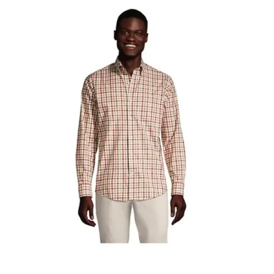 Lands' End Men's Traditional Fit No Iron Twill Shirt image {5}
