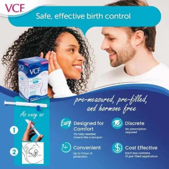 VCF Contraceptive Fragrance free Gel Pre-Filled Applicators - 10ct image {6}