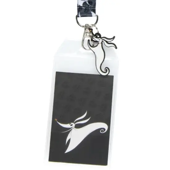 Nightmare Before Christmas ID Badge Holder Breakaway Lanyard w/ 2"  Zero Charm image {1}