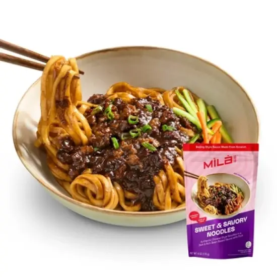 MiLa Frozen Sweet & Savory Pork Noodles - 6oz image {3}