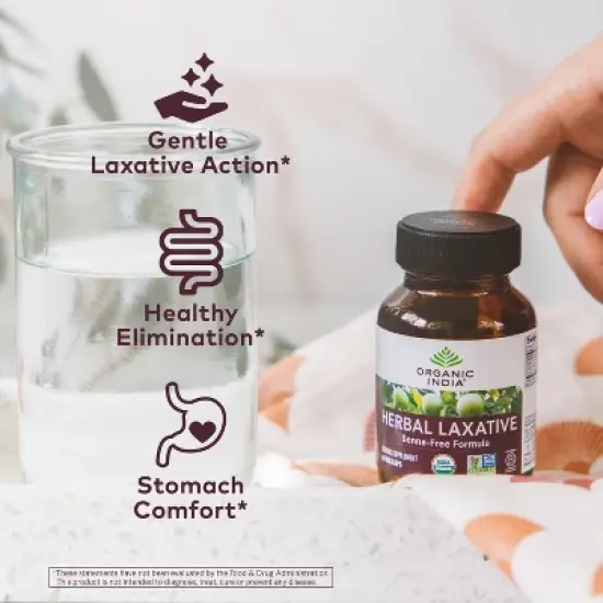 Organic India Herbal Laxative Digestive Capsules - 60ct image {5}
