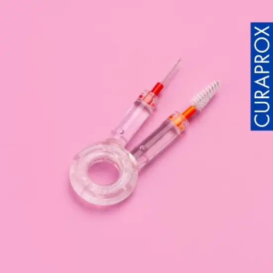 Curaprox UHS 425 Duo Holder, Dual-End Interdental Brush Handle for Easy Size Switching image {5}