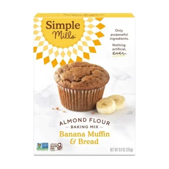 Simple Mills Gluten Free Banana Muffin & Bread Almond Flour Baking Mix - 9oz image {6}