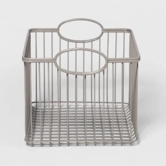 Wire Stackable Kids' Storage Basket Gray - Pillowfort&trade; image {5}