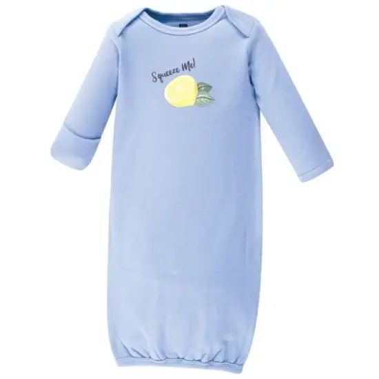 Hudson Baby Infant Girl Cotton Gowns, Lemon, Preemie/Newborn image {1}