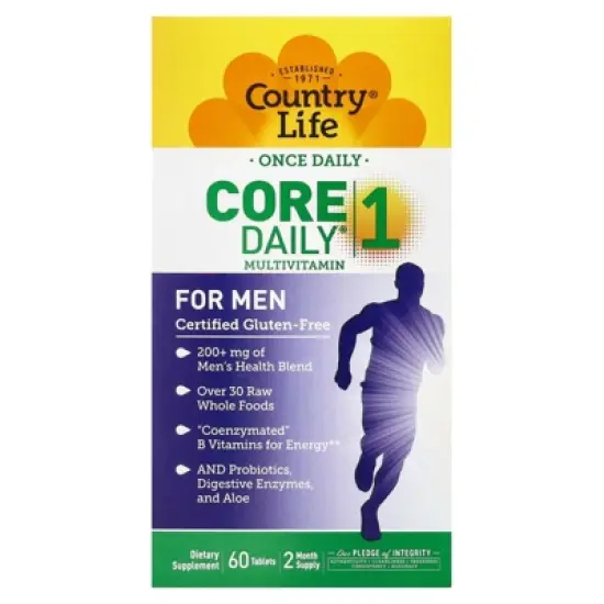 Country Life Core Daily&reg; 1 Multivitamin, For Men, 60 Tablets image {5}