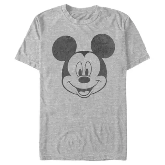 Men's Mickey & Friends Big Smiling Mickey Mouse Face T-Shirt image {4}