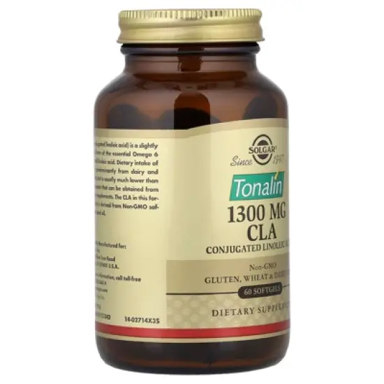 Solgar Tonalin&reg; CLA, 1,300 mg, 60 Softgels image {3}