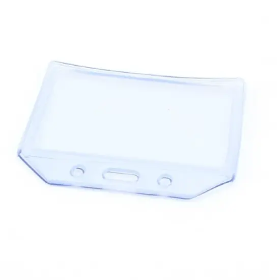 Unique Bargains Clear Plastic Waterproof Horizontal ID Card Business Name Badge Holder image {5}