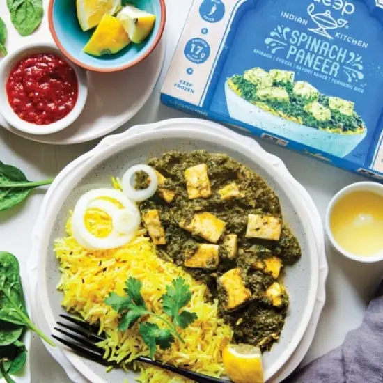 Deep Indian Kitchen Gluten Free Frozen Spinach Paneer - 9oz image {5}