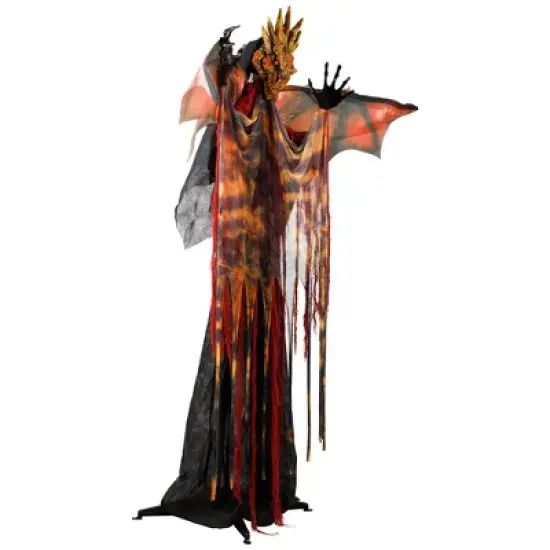 Northlight Lighted and Animated Standing Dragon Man with Sound Halloween Figure - 5.75' image {3}