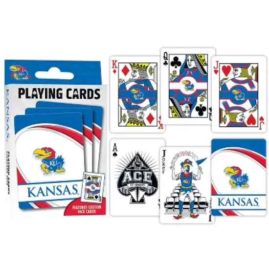 MasterPieces Officially Licensed NCAA Kansas Jayhawks Playing Cards - 54 Card Deck for Adults image {3}