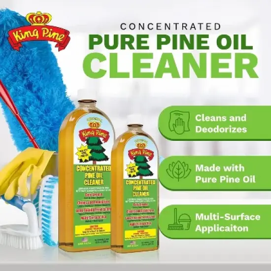 King Pine Concentrated Pine Oil Multi-Surface Cleaner Industrial Strength, Gold image {6}