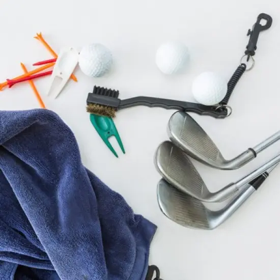 Unique Bargains Double-Sided Dust Cleaning Groove Cleaner Golf Club Brush image {1}