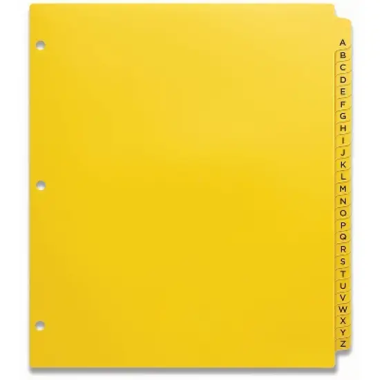 Avery Dividers A-Z Extra-Wide 9-1/20"W x 11-1/20"L 26/Set YW 23081 image {1}