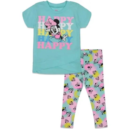 Disney Minnie Mouse Girls T-Shirt and Leggings Outfit Set Toddler  image {10}