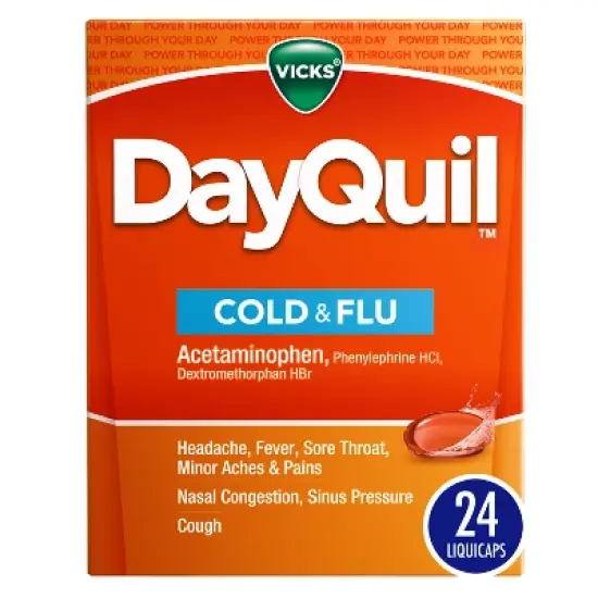 Vicks DayQuil Cold & Flu Multi-Symptom Medicine LiquiCaps - 24ct image {7}