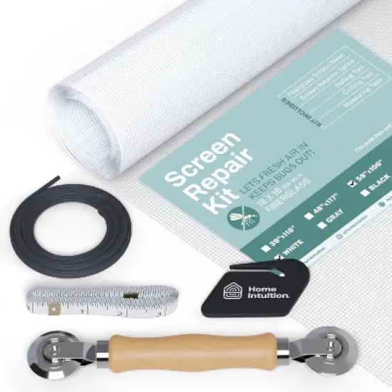 Home Intuition - Windows and Screen Door Replacement Repair Kit with Tool Set for Easy Installation image {8}
