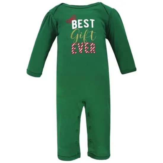 Hudson Baby Infant Girl Cotton Coveralls, Christmas Gift image {3}