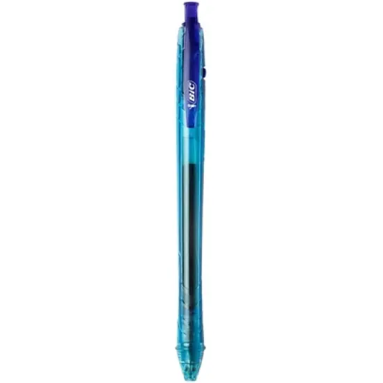 BIC Ecolutions Ocean-Bound Plastic Gel Pens, Medium Point (1.0mm), 12-Count Pack, Retractable Pens Made from 78% Ocean-Bound Recycled Plastic Excluding Ink Cartridge image {1}