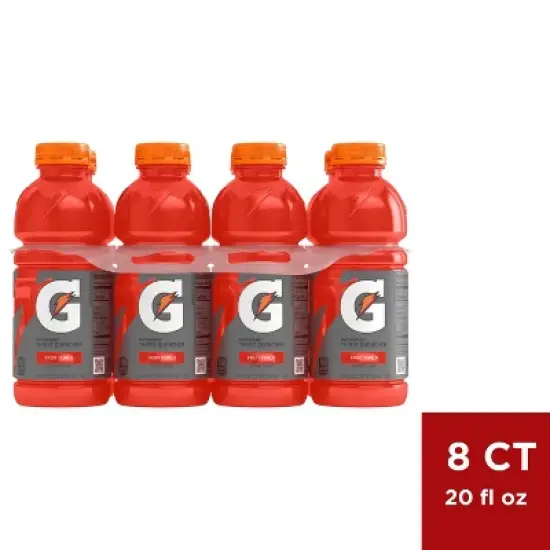 Gatorade Fruit Punch Sports Drink - 8pk/20 fl oz Bottles image {7}