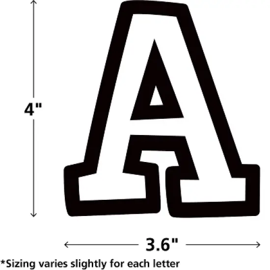 Teacher Created Resources&reg; Black & White Bold Block 4" Letters Combo Pack, 230 Per Pack, 2 Packs image {2}