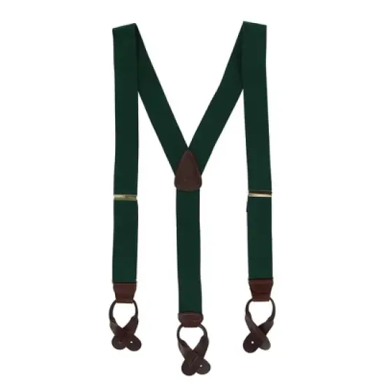 CTM Men's Elastic Button End Suspenders image {10}