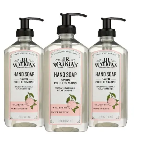J.R. Watkins Grapefruit Hand Soap - Case of 3/11 fz image {5}