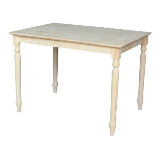 30" X 42" Solid Wood Dining Table Unfinished - International Concepts image {7}