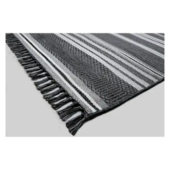 Global Stripe Outdoor Rug - Threshold image {1}