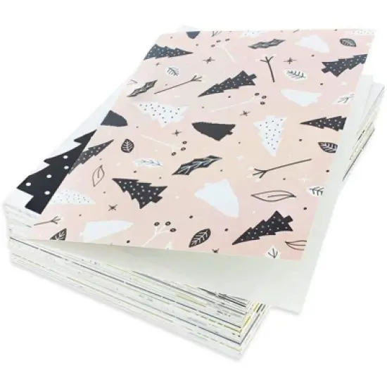 Sustainable Greetings 48-Pack Modern Festive Christmas Cards with Envelopes, Winter Holiday Designs (4 x 6 In) image {5}