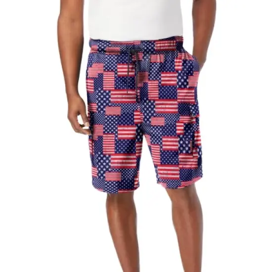 KS Island by KingSize Men's Big & Tall &trade; 8" Flex Cargo Swim Trunks image {8}