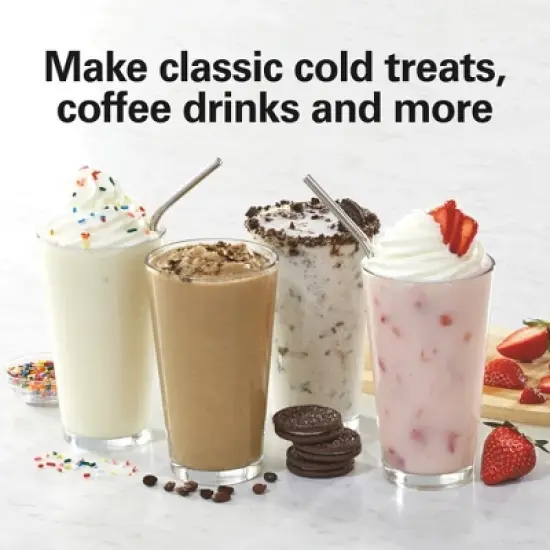 Hamilton Beach Drinkmaster Drink Mixer 732: Specialty Appliance, 2 Speeds, 28oz Capacity, Dishwasher-Safe Parts, White image {1}