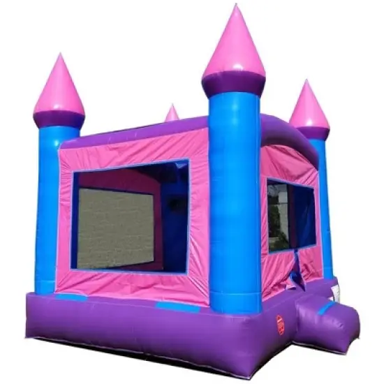 Pogo Bounce House Crossover Kids Inflatable Bounce House with Blower image {1}