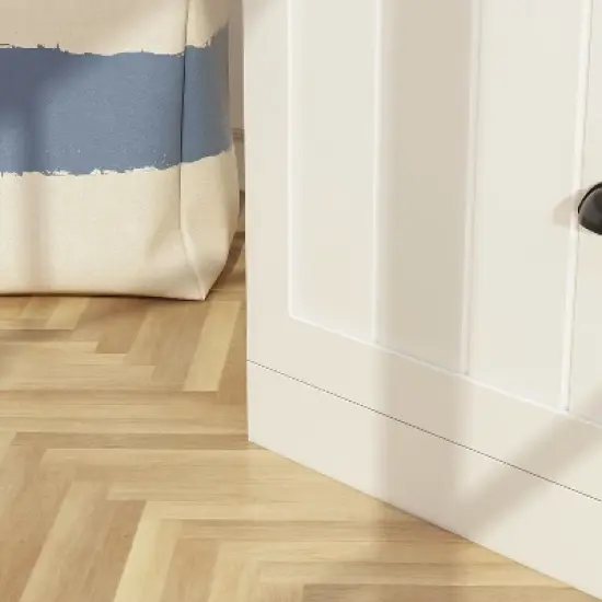 FUFU&GAGA White Entryway Hall Trees Storage Closet Clothing Organizer image {9}