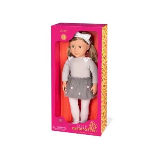 Our Generation Bina with Pom Pom Skirt 18" Fashion Doll image {3}