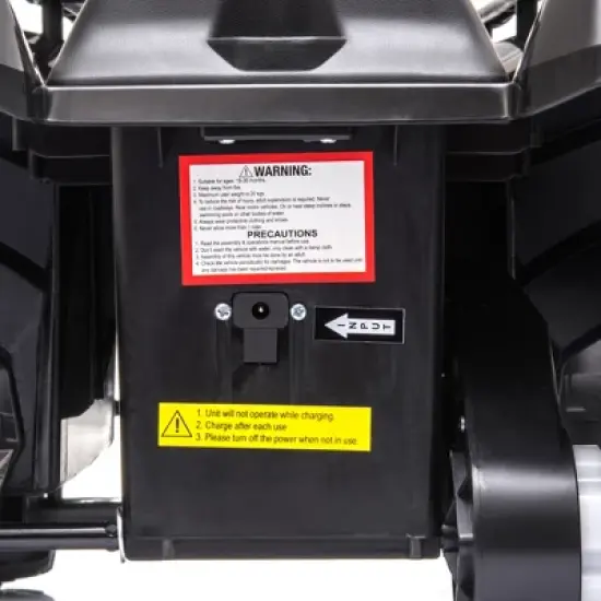 Aosom Kids Ride-on ATV Four Wheeler Car with Real Working Headlights, 6V Battery Powered Motorcycle for 18-36 Months, Black image {6}