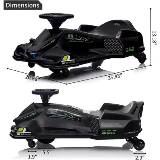 12V Electric Ride On Truck Car with Remote Control, Kids Ride On Car with Led Lights, Music, Safety Belt,Double Doors, for Boys and Girls image {4}