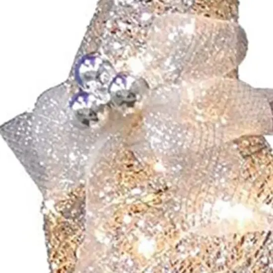 National Tree Company 60-Inch Prelit Silver Standing Reindeer with 105 Clear LED Lights Indoor and Outdoor Holiday Decoration with Ground Stakes image {2}