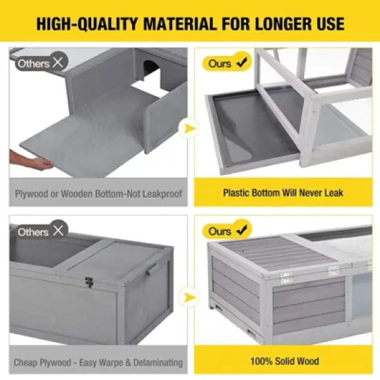 Aivituvin Wooden Tortoise Habitat | Reptile Cage-AIR55 image {4}