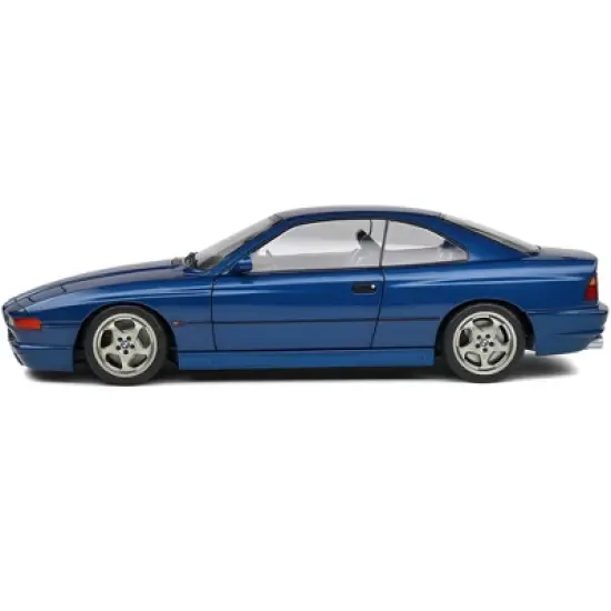 1990 BMW 850 CSI (E31) Tobaggo Blue Metallic 1/18 Diecast Model Car by Solido image {2}