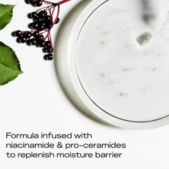 SheaMoisture Melanin Care Gentle Cream Cleanser, Nourished & Radiant with Pro-Ceramides & Elderberry Complex - 6 fl oz image {5}