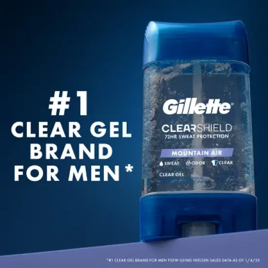 Gillette Clear Gel Antiperspirant & Deodorant Mountain Air - 3.8oz image {5}