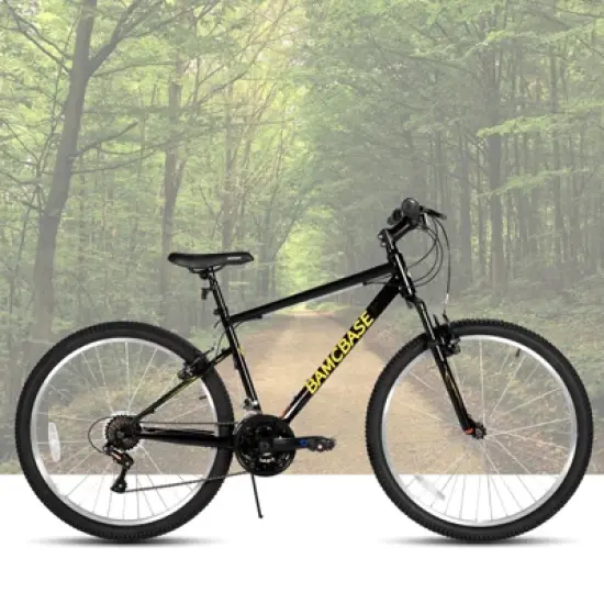 BAMCBASE Men's Mountain Bike with 18 Speeds image {6}